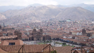 Blick auf Cusco von San Blas aus 